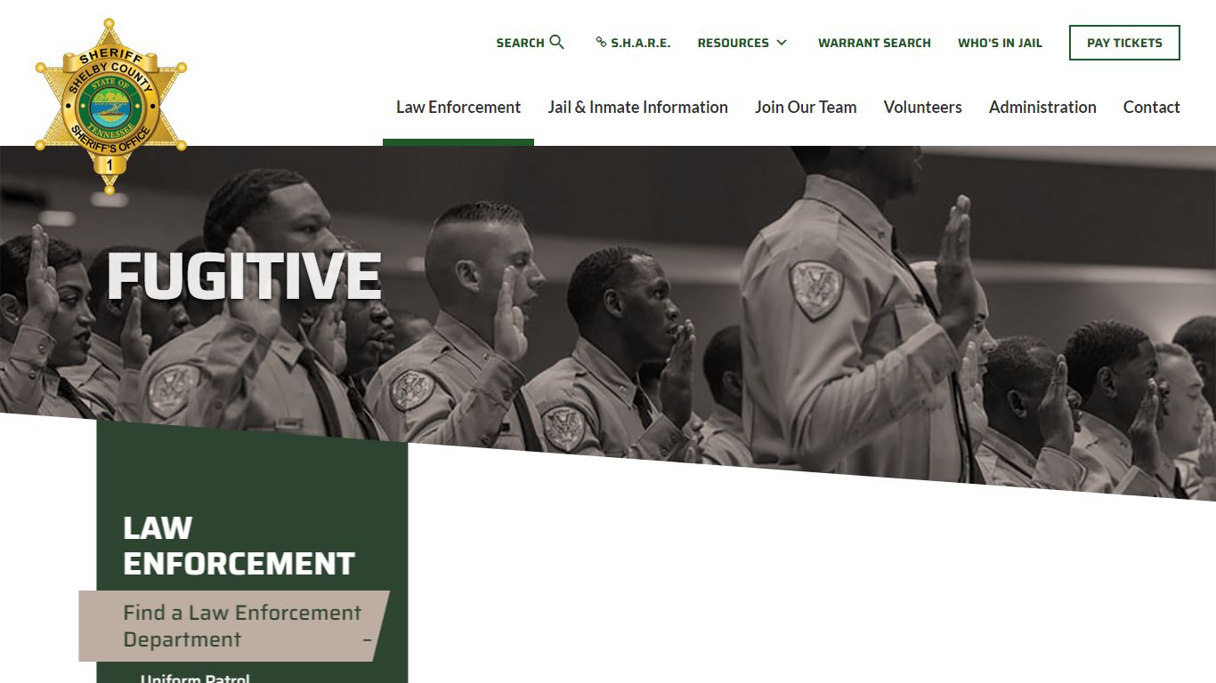 Fugitive Division | Shelby County Sheriff's Office